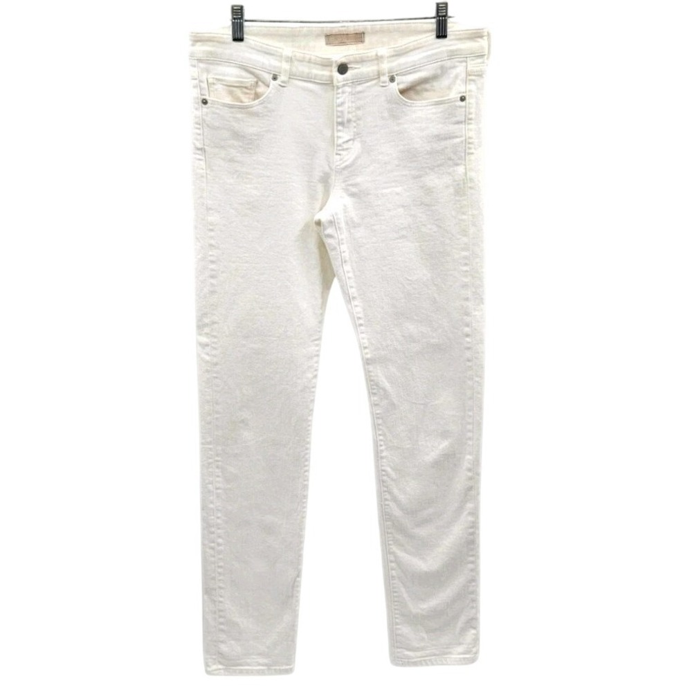 UNIQLO Slim Fit Tapered Jeans White‎ Middle Rise Japanese Fabric